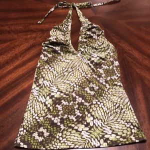 Just cavalli snake print halter